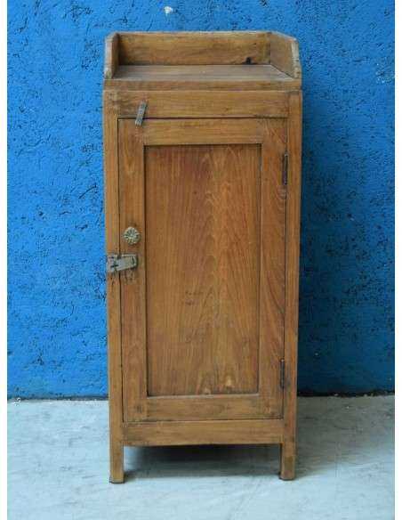 Credenzino / comodino in teak - Epoca Coloniale Indiana TR04