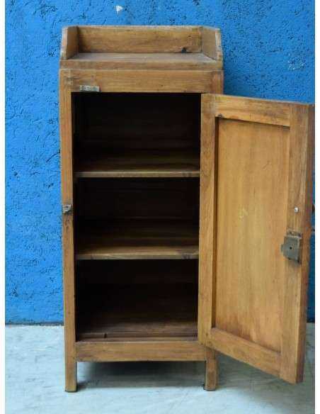 Credenzino / comodino in teak - Epoca Coloniale Indiana TR04