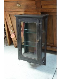 Vetrina pensile espositore colore nero epoca coloniale TR169