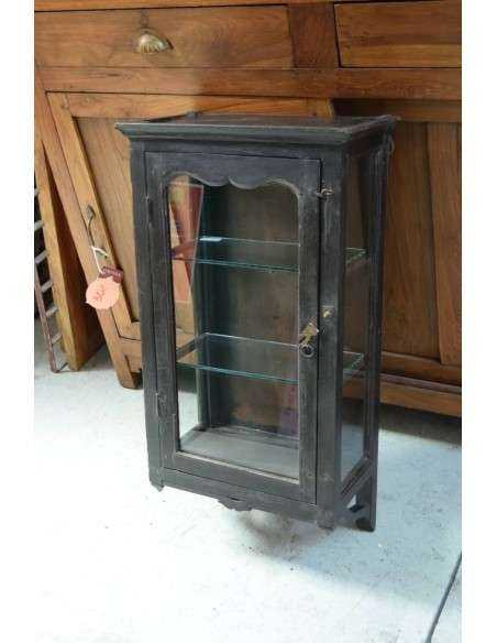 Vetrina pensile espositore colore nero epoca coloniale TR169