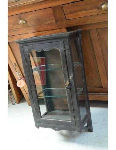 Vetrina pensile espositore colore nero epoca coloniale TR169