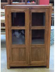 Vetrina coloniale indiana in legno massello H 115cm tr903
