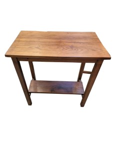 Tavolino in Legno di Teak Coloniale con Ripiano Inferiore CX230