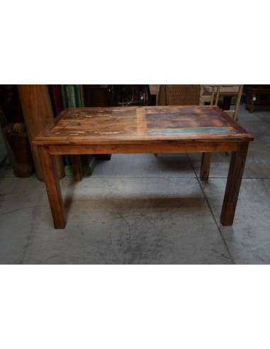 Tavolo recycled allungabile in legno massello - Produzione Artigianale dall'India 150/230cm AGB0688001188
