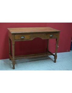 Scrivania coloniale in teak biondo – 107x52x77 cm TS079