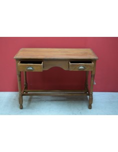 Scrivania coloniale in teak biondo – 107x52x77 cm TS079 2