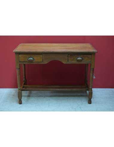 Scrivania coloniale in teak biondo – 107x52x77 cm TS079