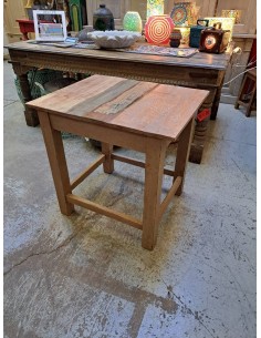 Tavolo recycled vintage con top colorato cx163