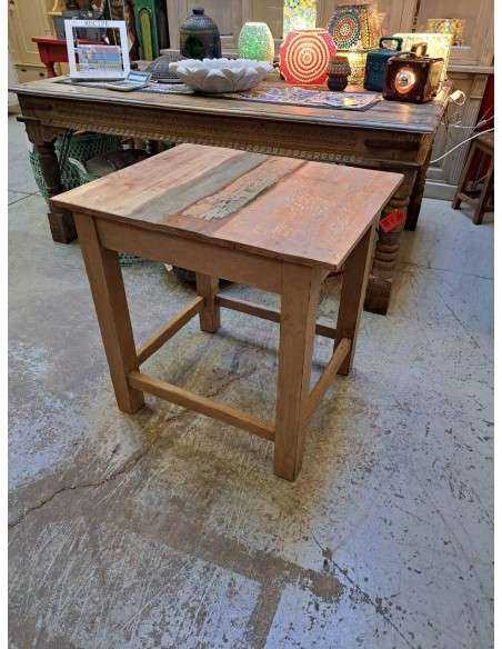 Tavolo recycled vintage con top colorato cx163