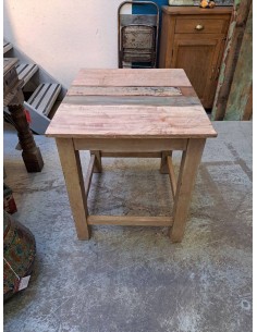 Tavolo recycled vintage con top colorato cx163 2