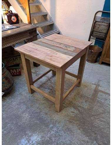 Tavolo recycled vintage con top colorato cx163