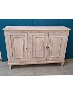 Credenza in Legno Massello - Stile Shabby Sbiancato 129x28cm AGBB00082