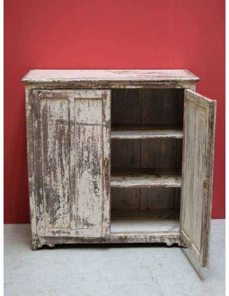 Armadietto legno massello sbiancato 106cm h TR24
