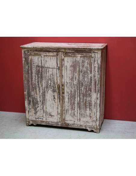 Armadietto legno massello sbiancato 106cm h TR24