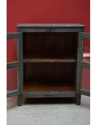 Credenzino coloniale shabby carta da zucchero in legno massello – 57x33x69 cm TS188
