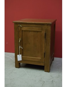 Conodino coloniale in legno di teak stile rustico TS073
