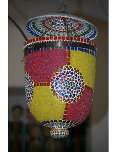 Lampada a sospensione con mosaico LAMP008