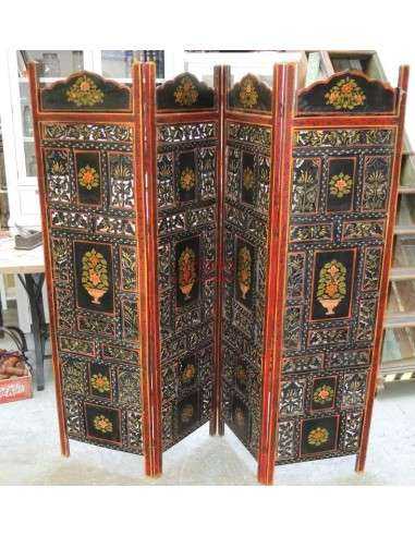 Paravento decorato indiano F2297