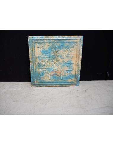 Pannello lamiera stampata decorativa 63x63 crema rivestimento F9N22