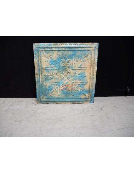 Pannello lamiera stampata decorativa 63x63 crema rivestimento F9N22