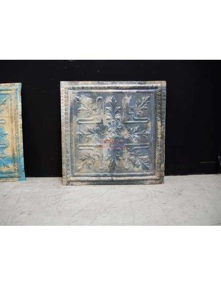Pannello lamiera stampata decorativa 63x63 crema rivestimento F9N22
