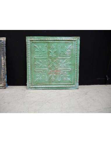 Pannello lamiera stampata decorativa 63x63 crema rivestimento F9N22