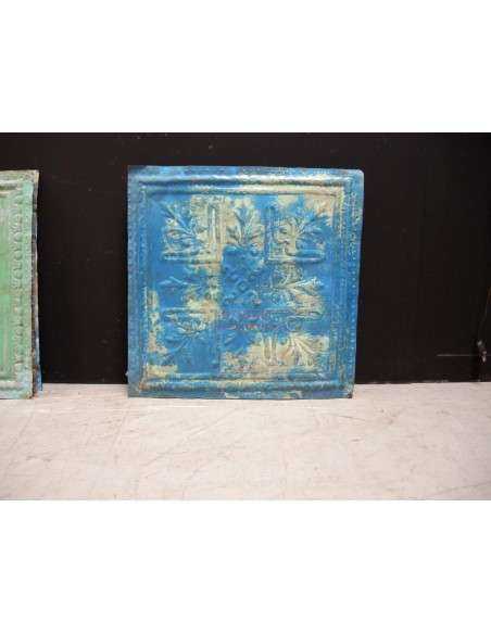 Pannello lamiera stampata decorativa 63x63 crema rivestimento F9N22