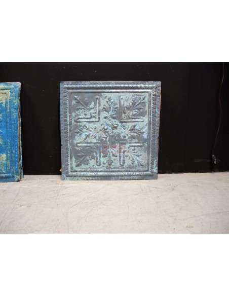 Pannello lamiera stampata decorativa 63x63 crema rivestimento F9N22