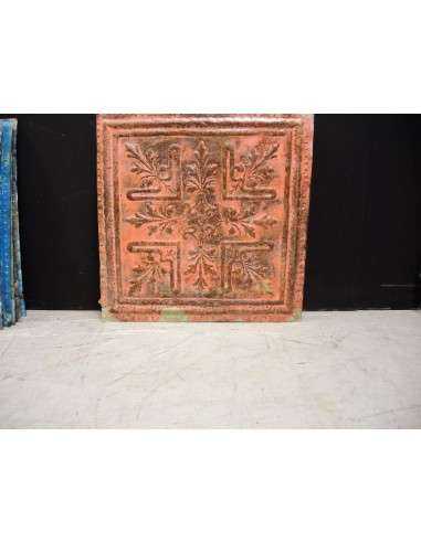 Pannello lamiera stampata decorativa 63x63 crema rivestimento F9N22