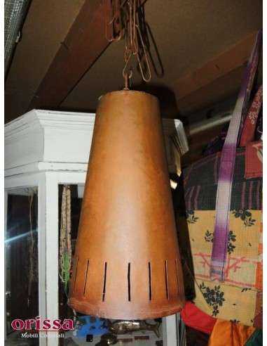 Lampada lampadario a sospensione forma cilindrica in ferro CX084