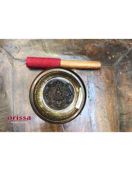 Campana tibetana con Buddha realizzata con 7 metalli AN0024