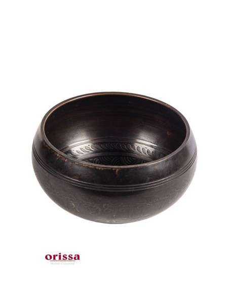 Campana tibetana in metallo con incisioni AN0031