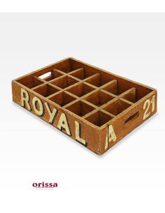 Cassette in legno a scomparti con scritte 2