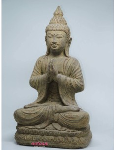 Statua Buddha tailandese in polvere di pietra H 48m