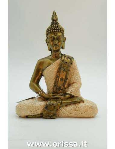 Statua Buddha tailandese con gambe incrociate in meditazione ALWED011
