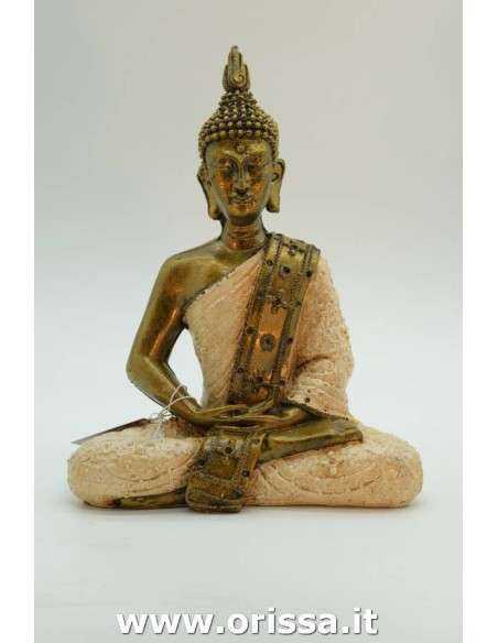 Statua Buddha tailandese con gambe incrociate in meditazione ALWED011