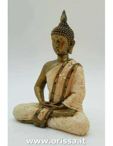 Statua Buddha tailandese con gambe incrociate in meditazione ALWED011