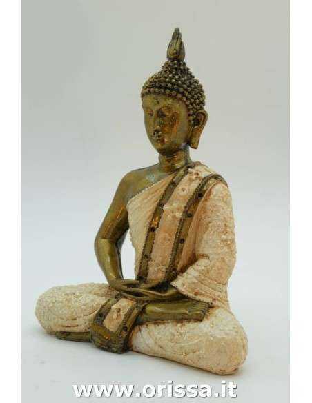 Statua Buddha tailandese con gambe incrociate in meditazione ALWED011