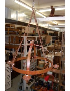 Lampadario candeliere ferro battuto da 40cm LAMP005B 2