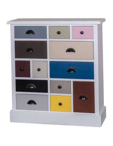 Cassettiera multicassetto colorata 90cm MS474