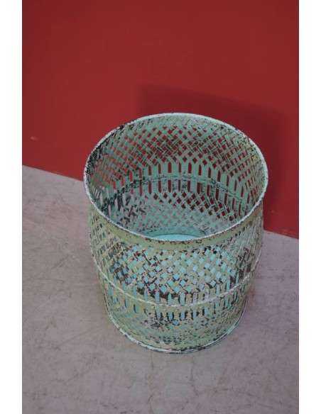 Cesta in ferro battuto vintage stile shabby diametro 54cm TL274B