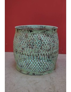 Cesta in ferro battuto vintage stile shabby diametro 42cm TL274S