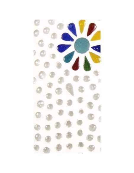 Lampada etnica a Mosaico in vetro colorato altezza 23CM rotonda LAMP394