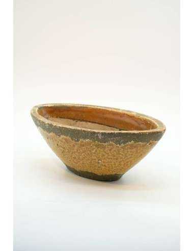 Vaso terracotta colore giallo H10cm - ALMB2729C