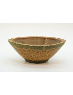 Vaso terracotta colore giallo H11cm - ALMB2729B