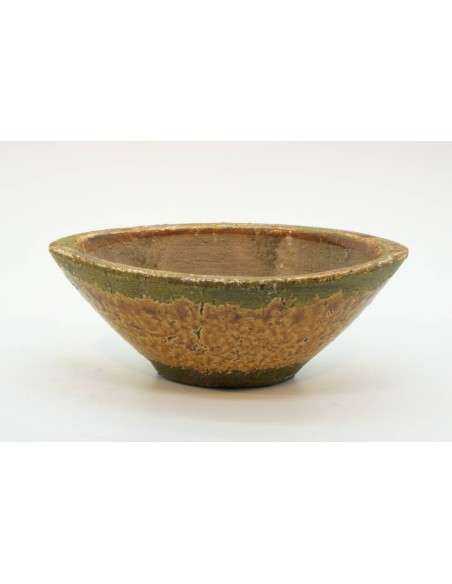 Vaso terracotta colore giallo H11cm - ALMB2729B