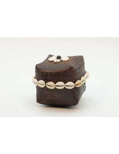 Scatola in rattan quadrata H12cm - ALM0517C