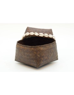 Scatola in rattan quadrata H10cm - ALM0517D 2