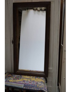 Cornici specchio in legno di teak finitura shabby, epoca coloniale 71x123cm TM035A 2