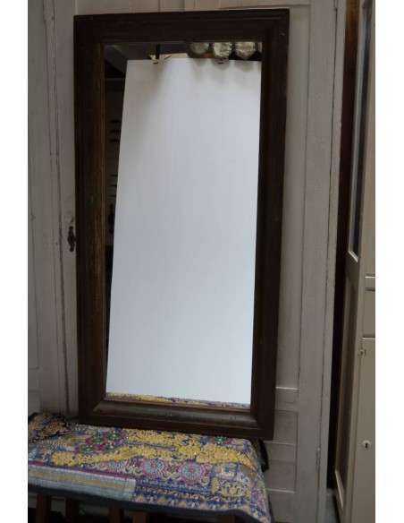 Cornici specchio in legno di teak finitura shabby, epoca coloniale 71x123cm TM035A